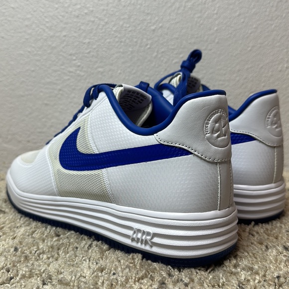 Nike Force 1 Low Lunar Fuse NRG White/Game Royal sz 13 - Picture 6 of 12